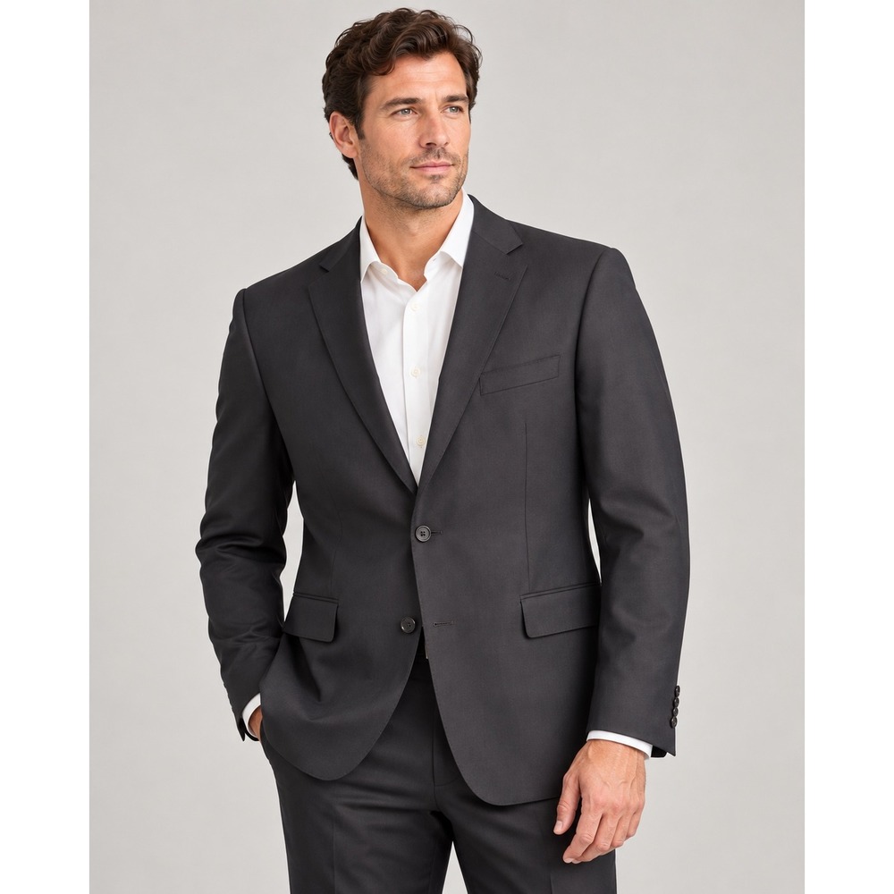 Hugo Boss Pasolini1 Movie1 Virgin Wool Suit Jacket Blazer Black 44R Mens